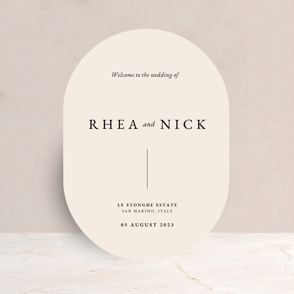 Rhea Wedding Welcome Sign
