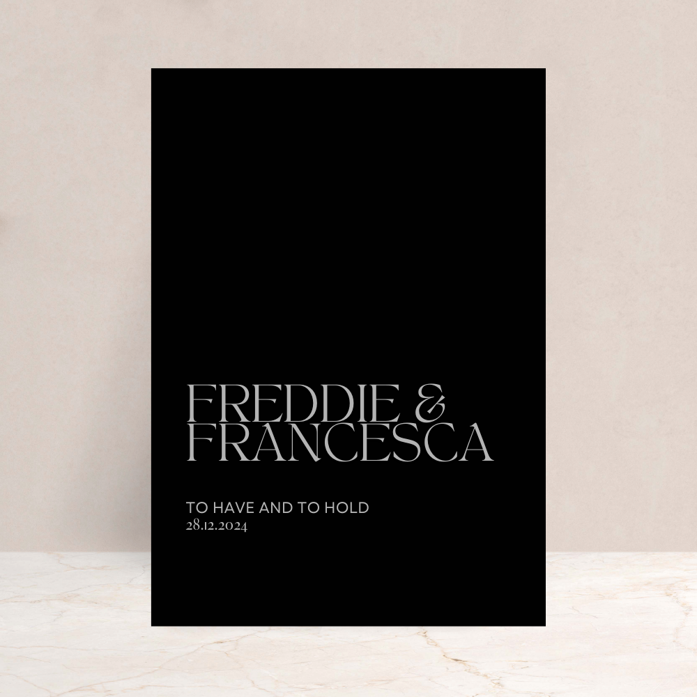 Francesca Wedding Welcome Sign