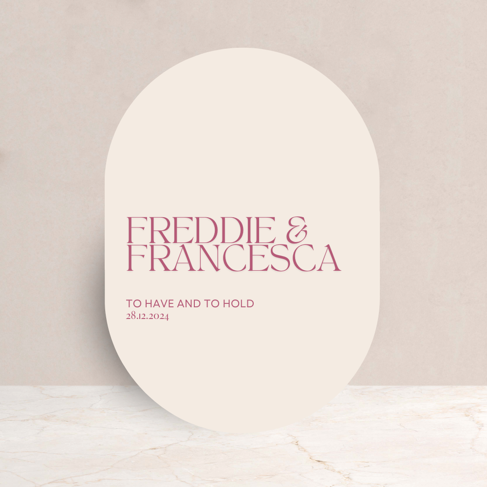 Francesca Wedding Welcome Sign
