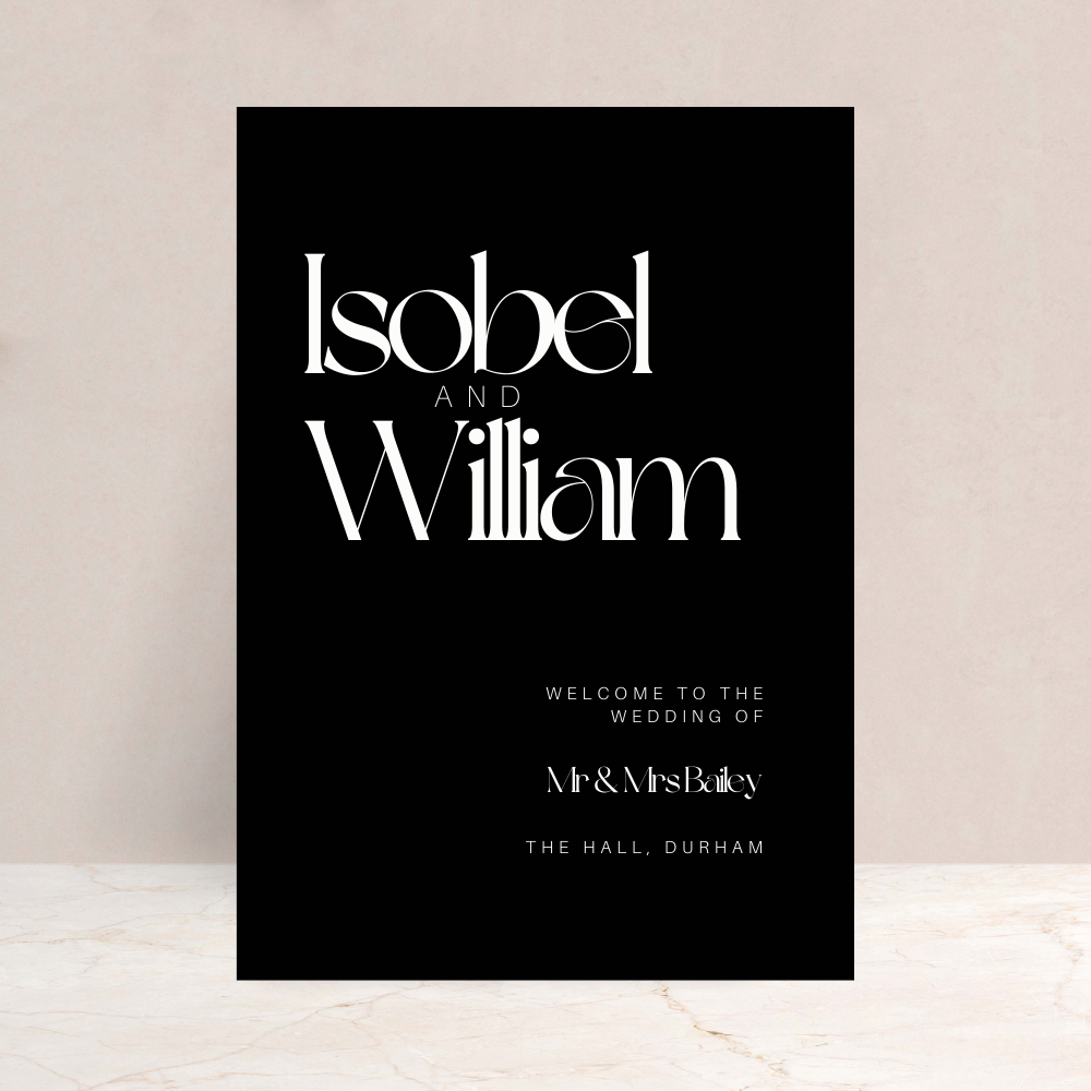 Isobel Wedding Welcome Sign