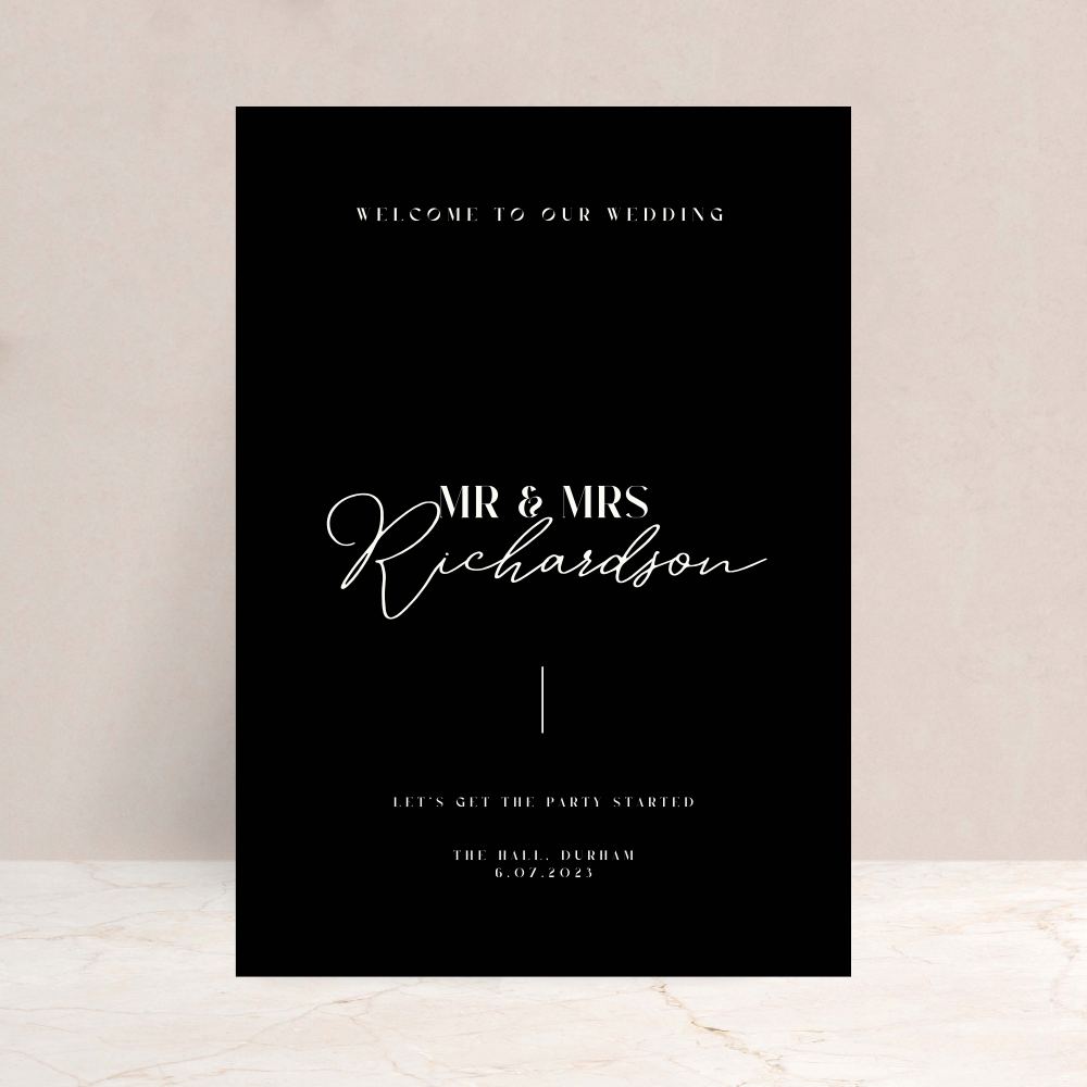 Annabel Wedding Sign - The Ivy Collection | Luxury Wedding Stationery