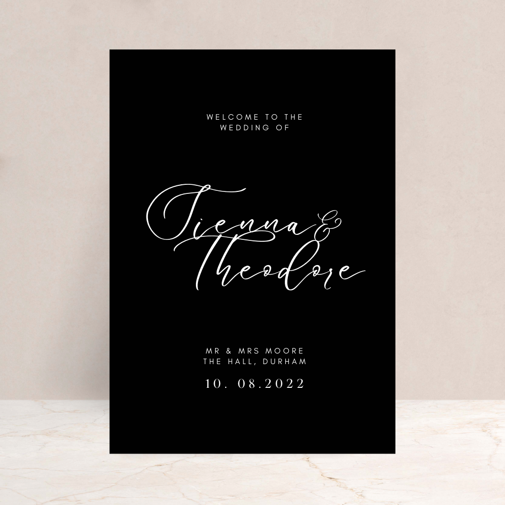 Sienna Wedding Welcome Sign