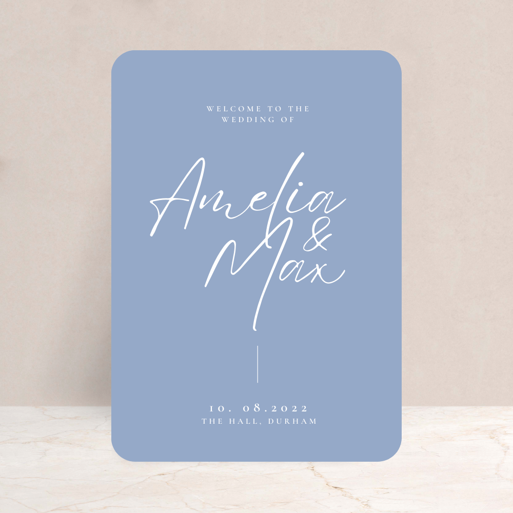 Amelia Wedding Sign - The Ivy Collection | Luxury Wedding Stationery