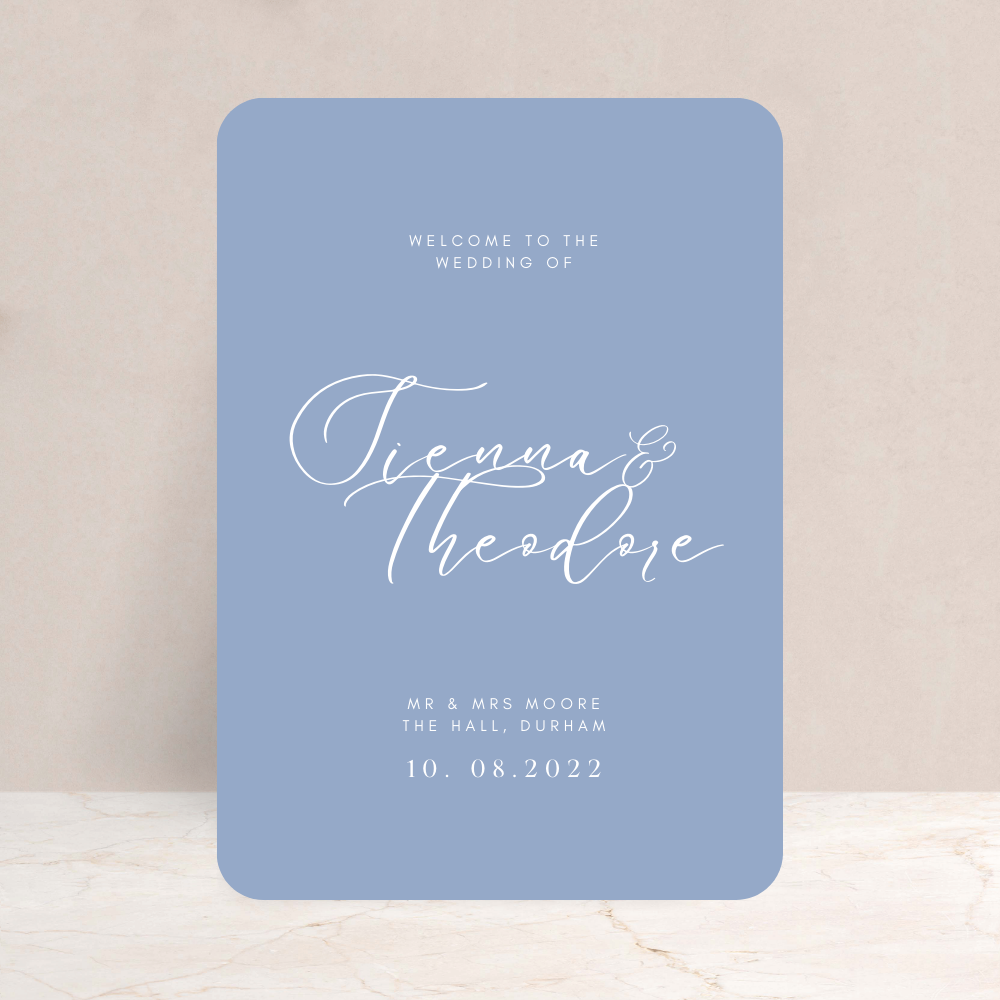 Sienna Wedding Welcome Sign
