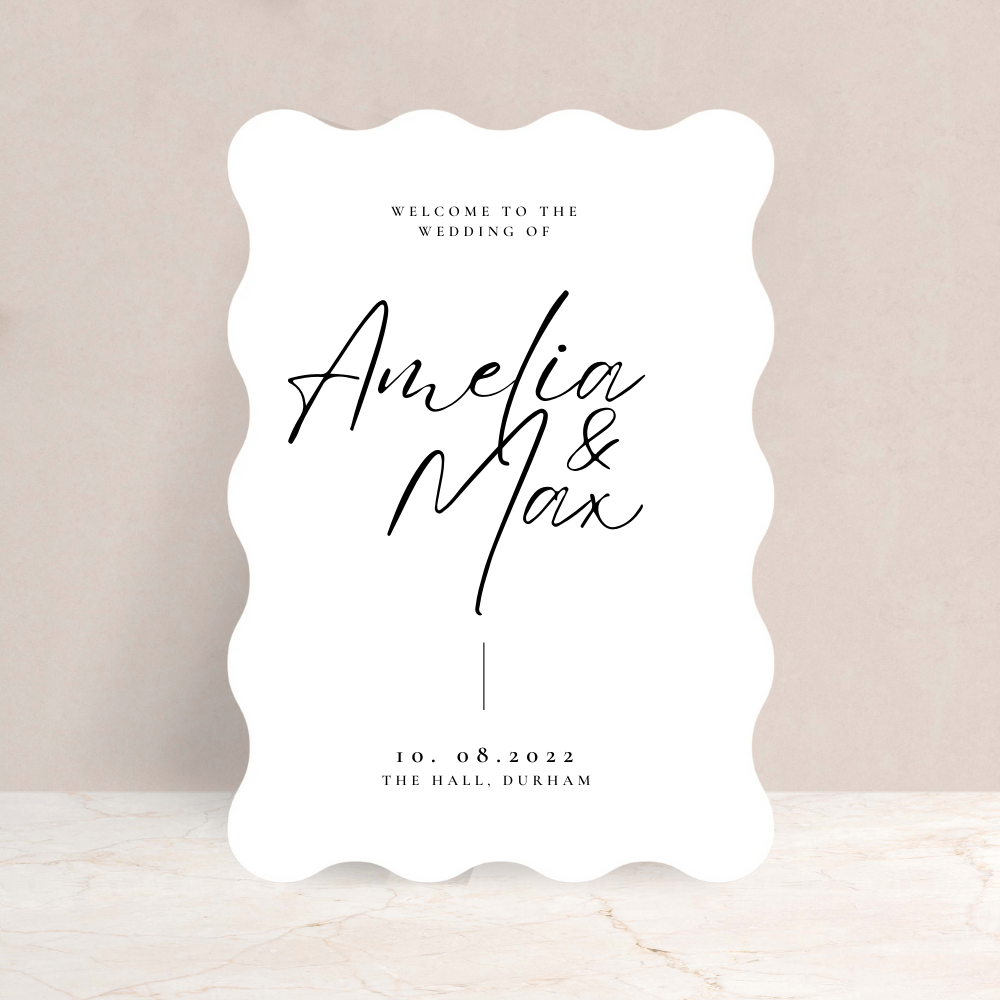 Amelia Wedding Sign - The Ivy Collection | Luxury Wedding Stationery