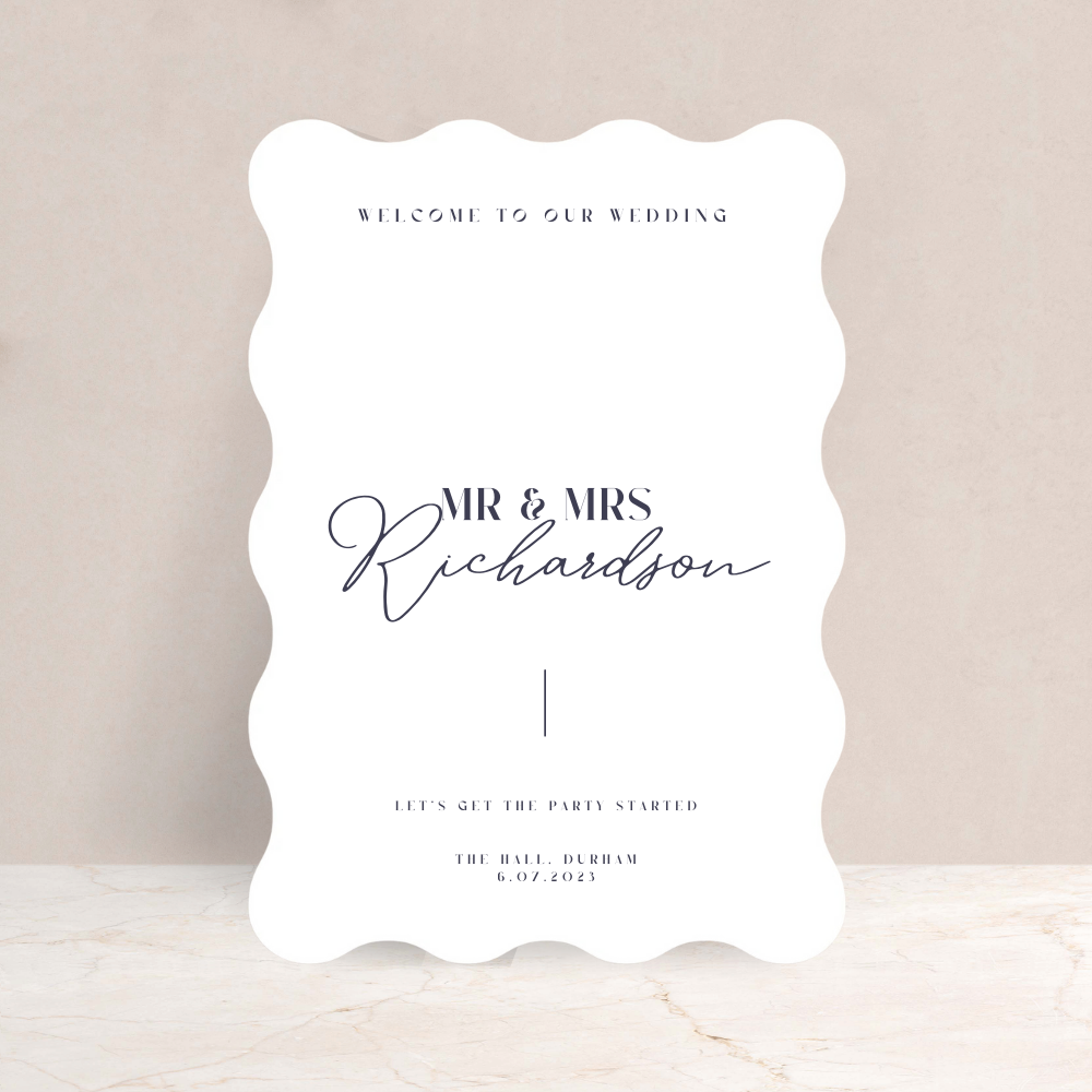 Annabel Wedding Sign - The Ivy Collection | Luxury Wedding Stationery