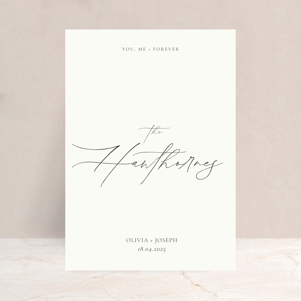 Olivia Wedding Sign