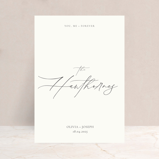 Olivia Wedding Sign