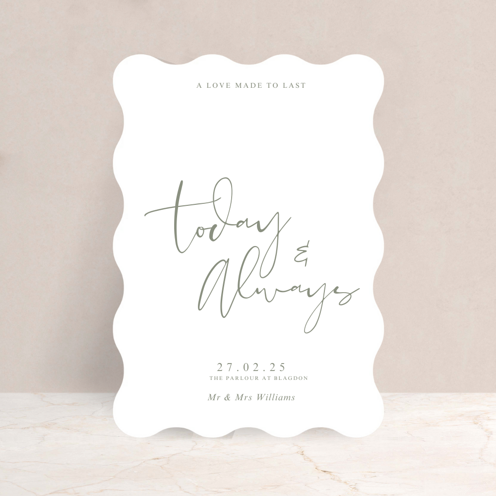 Ebony Wedding Sign
