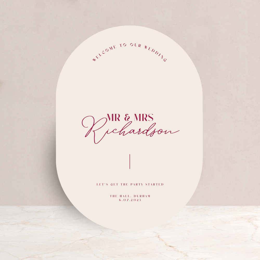 Annabel Wedding Sign - The Ivy Collection | Luxury Wedding Stationery