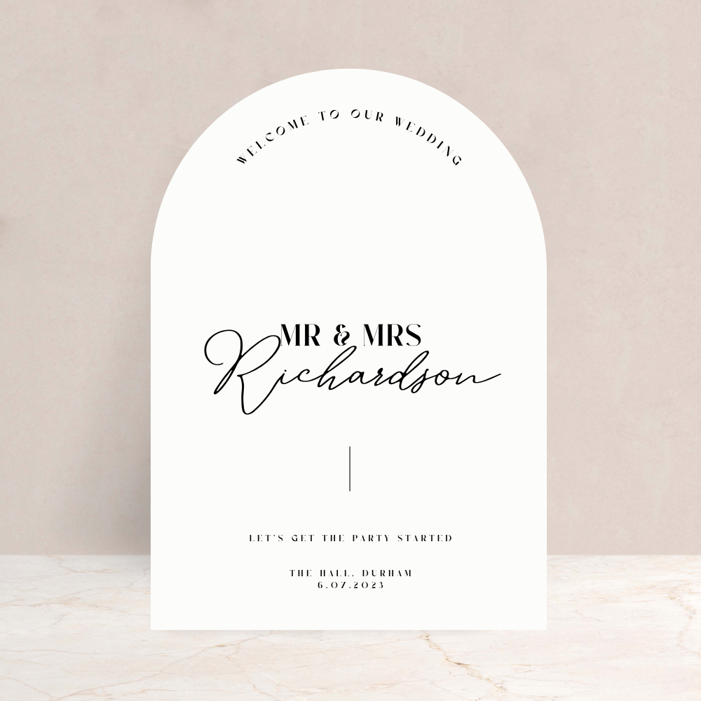 Annabel Wedding Sign - The Ivy Collection | Luxury Wedding Stationery