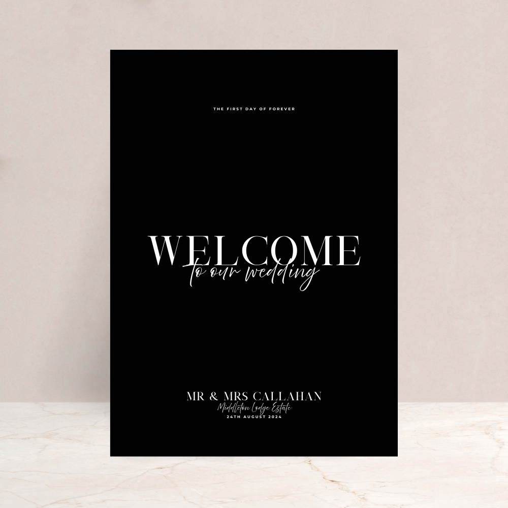 Rhi Wedding Welcome Sign - The Ivy Collection | Luxury Wedding Stationery