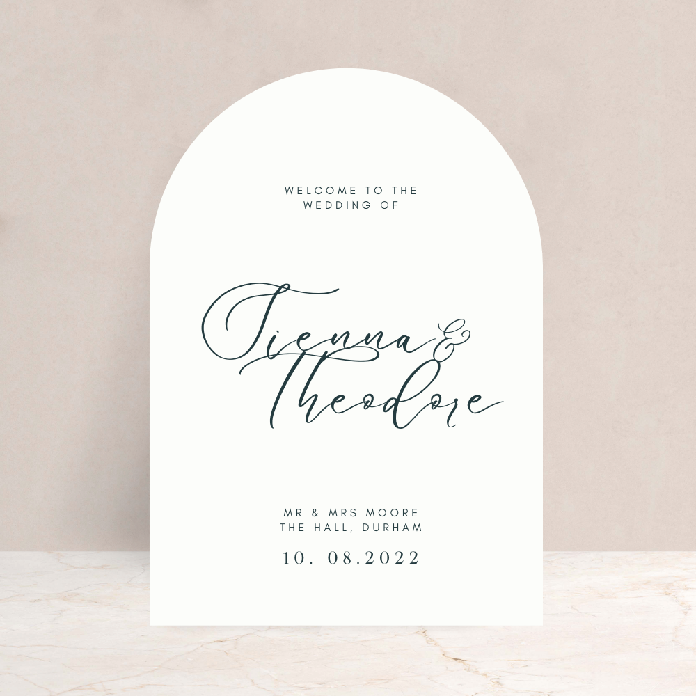 Sienna Wedding Welcome Sign