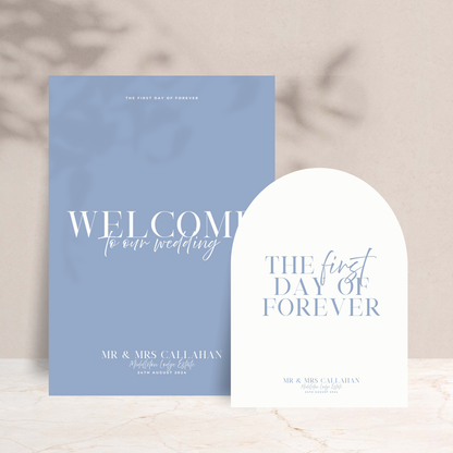 Rhi Wedding Welcome Sign Set of 2 - The Ivy Collection | Luxury Wedding Stationery