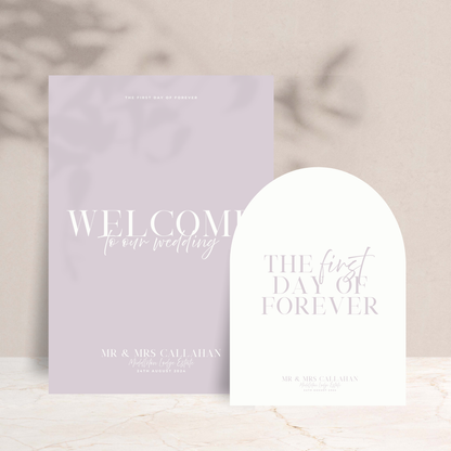 Rhi Wedding Welcome Sign Set of 2 - The Ivy Collection | Luxury Wedding Stationery