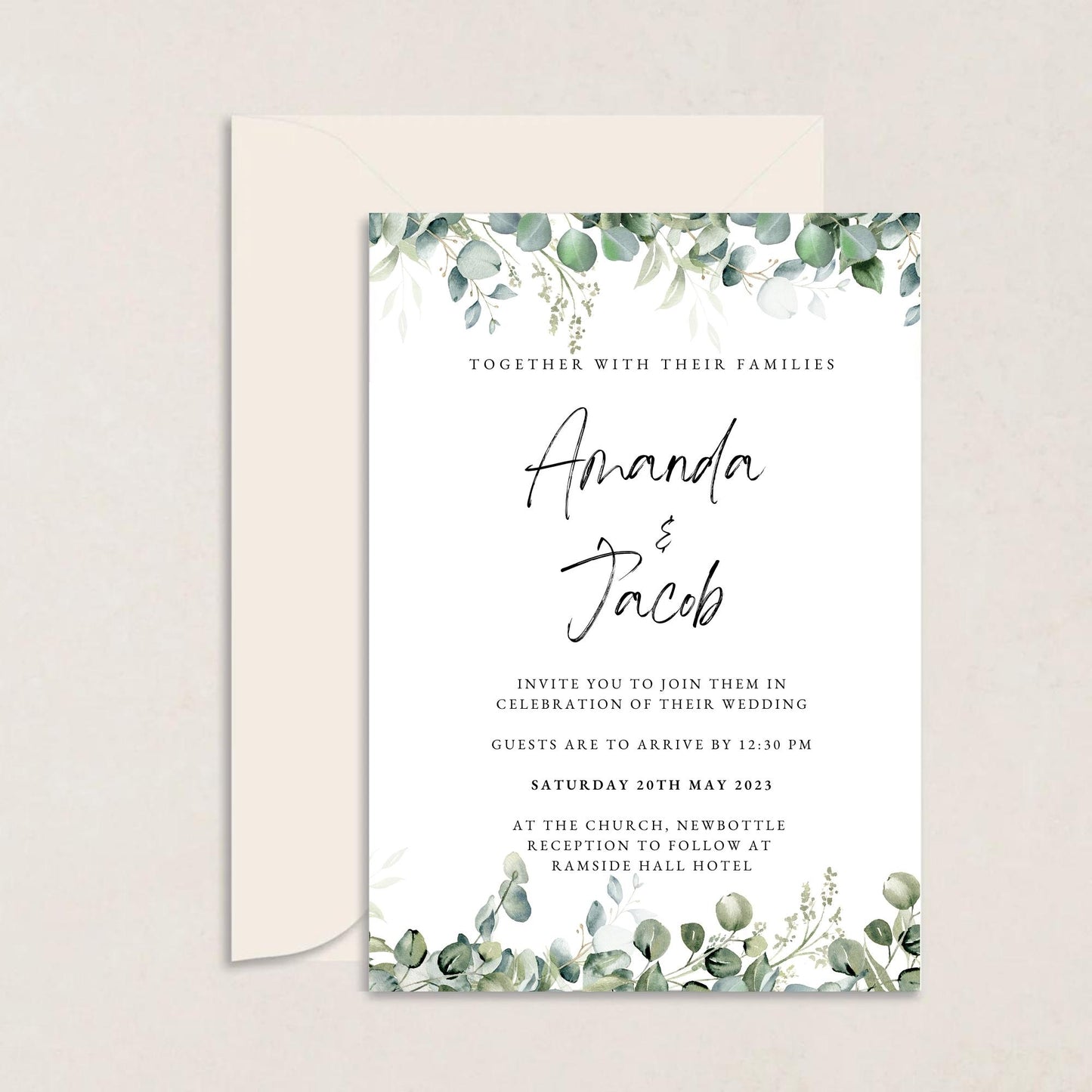 AMANDA Wedding Invitations - Wedding Invitations available at The Ivy Collection | Luxury Wedding Stationery