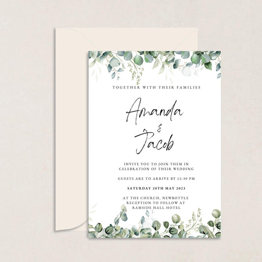 AMANDA Wedding Invitations - Wedding Invitations available at The Ivy Collection | Luxury Wedding Stationery