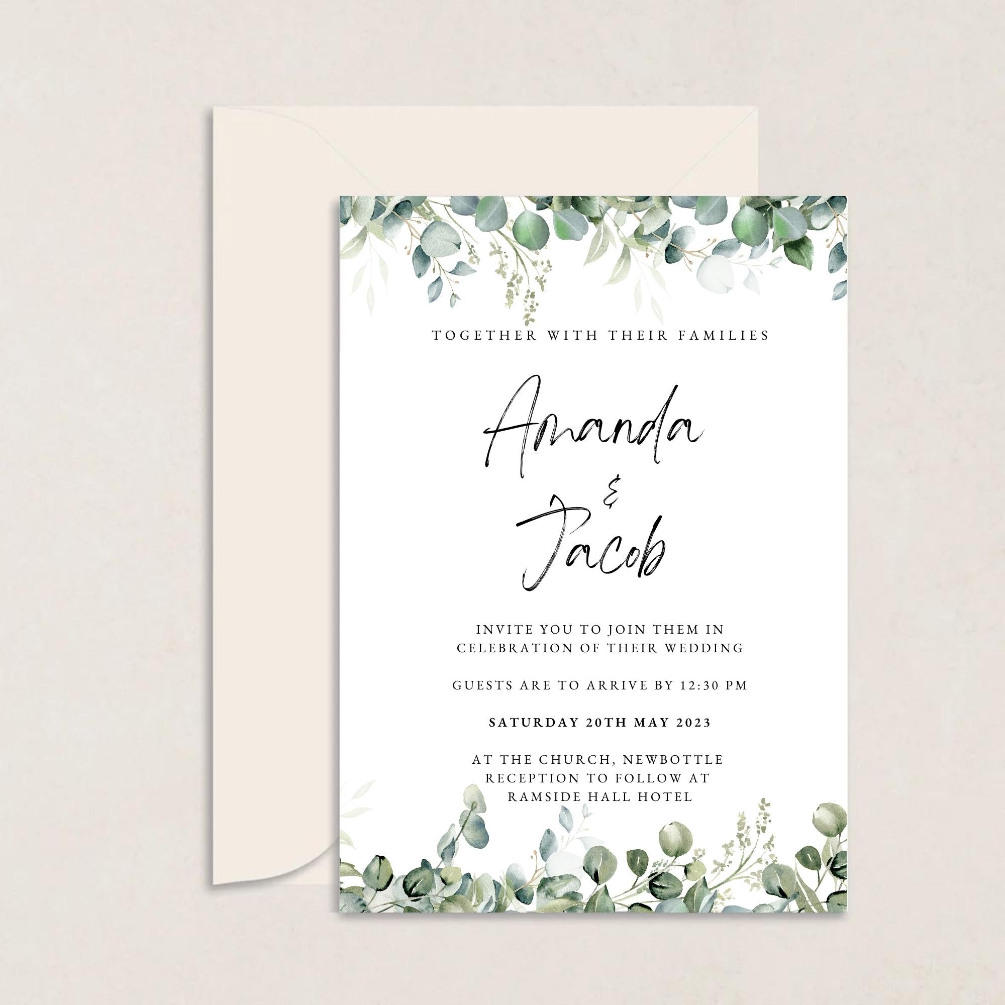 Amanda Wedding Invitations - The Ivy Collection | Luxury Wedding Stationery