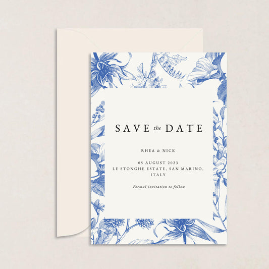 RHEA Wedding Save the Date - Wedding Invitations available at The Ivy Collection | Luxury Wedding Stationery