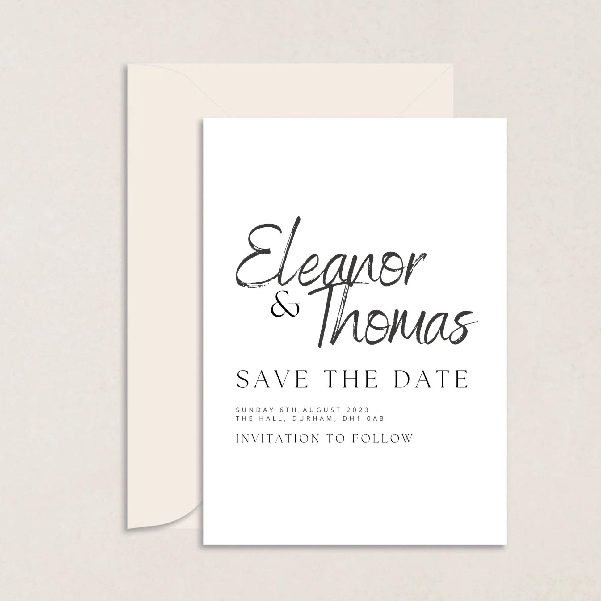 ELEANOR Wedding Save the Date - Wedding Invitations available at The Ivy Collection | Luxury Wedding Stationery