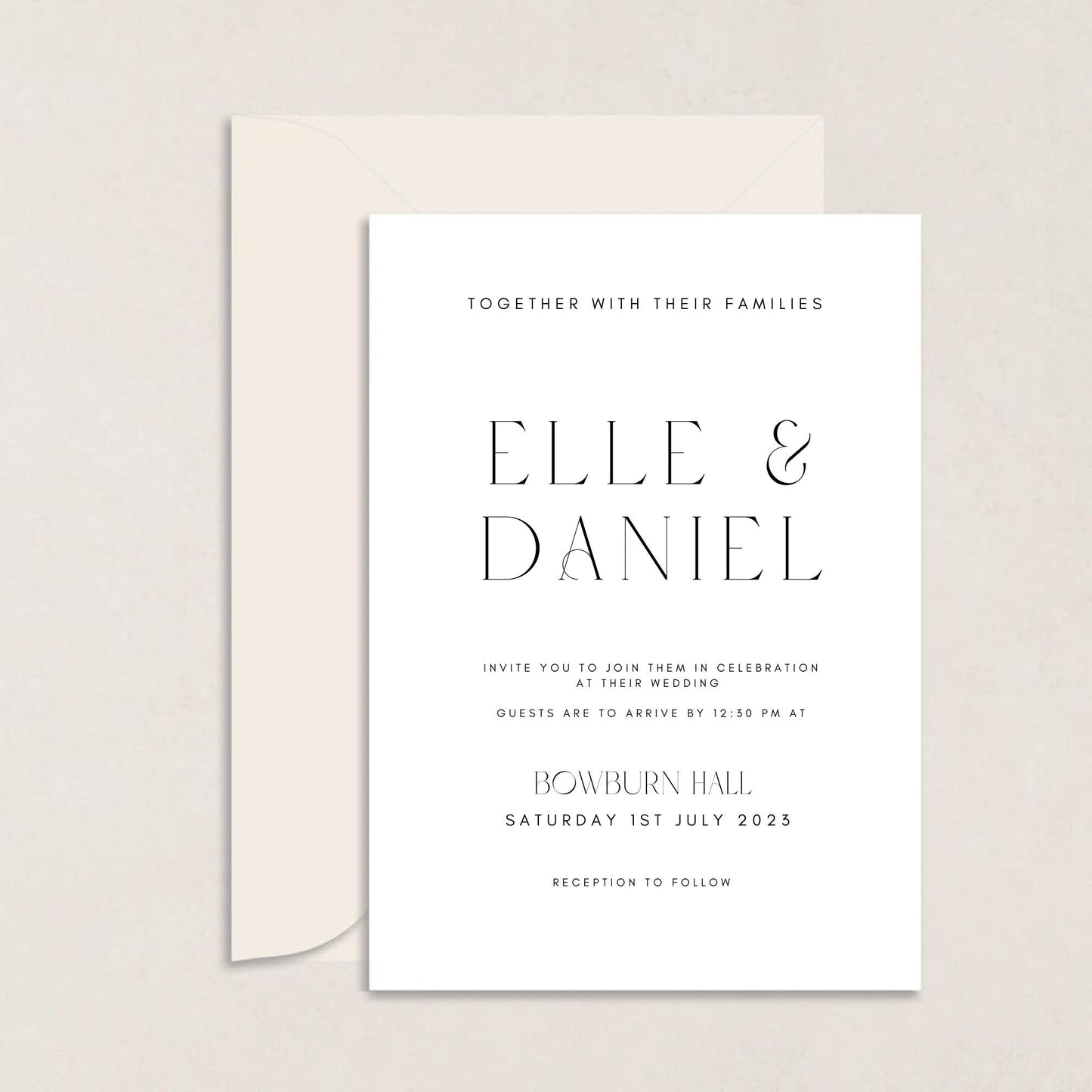 ELLE Wedding Invitations - Wedding Invitations available at The Ivy Collection | Luxury Wedding Stationery