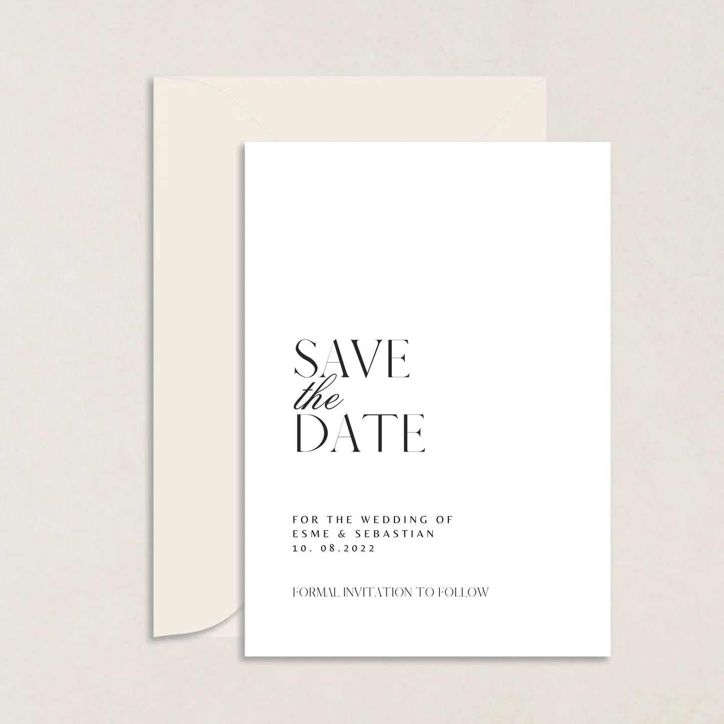 ESME Wedding Save the Date - Wedding Invitations available at The Ivy Collection | Luxury Wedding Stationery