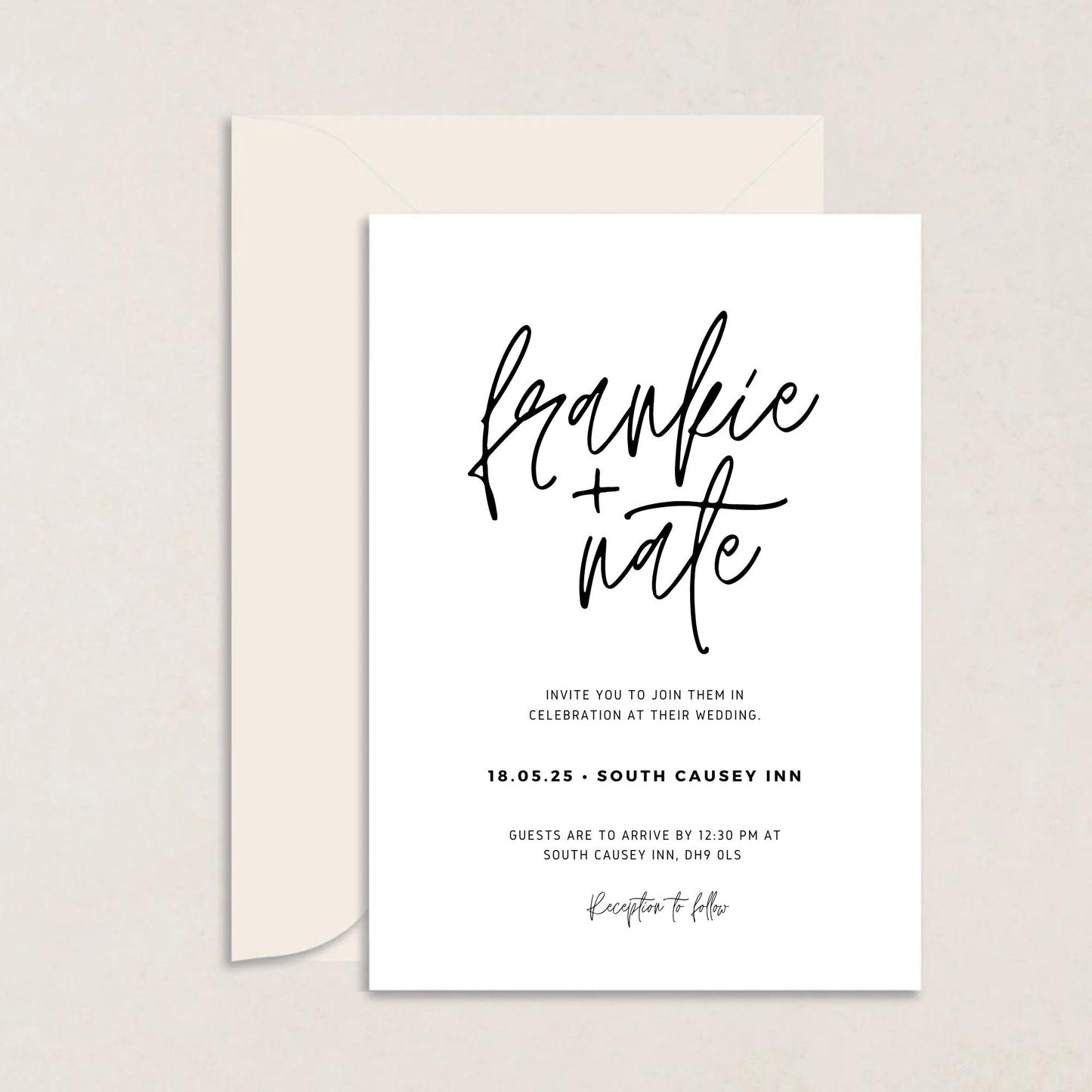 Frankie Wedding Invitations - Wedding Invitations available at The Ivy Collection | Luxury Wedding Stationery
