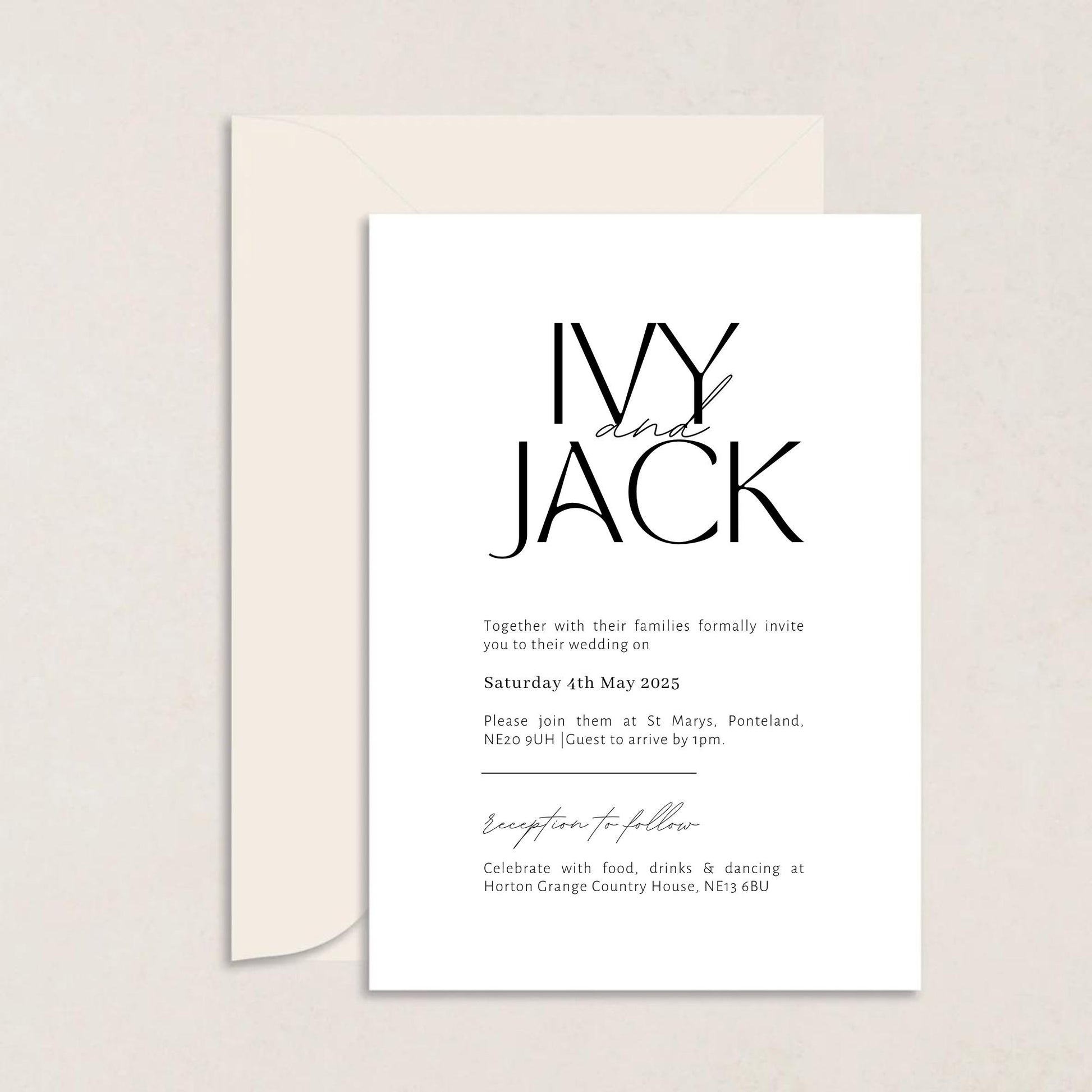 Ivy Wedding Invitations - Wedding Invitations available at The Ivy Collection | Luxury Wedding Stationery