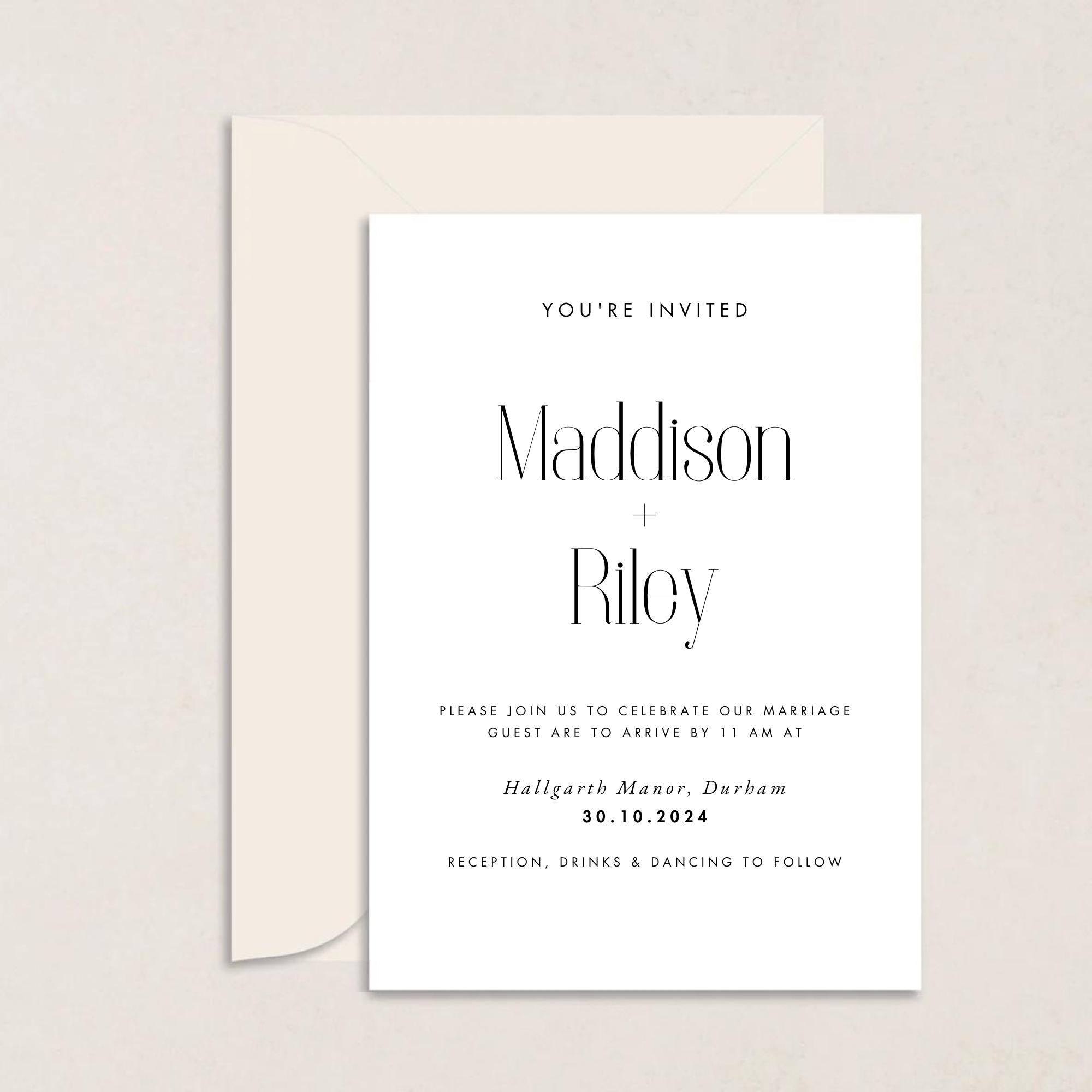 Maddison Wedding Invitations
