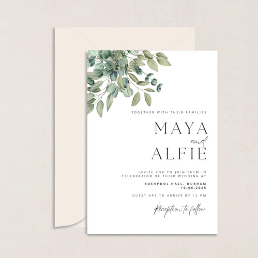 MAYA Wedding Invitations - Wedding Invitations available at The Ivy Collection | Luxury Wedding Stationery