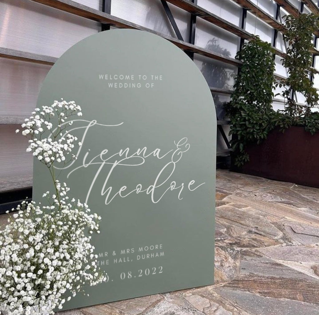 Sienna Wedding Welcome Sign