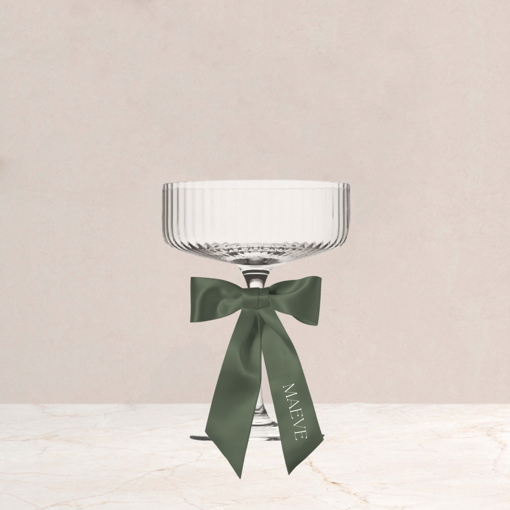 Maeve Wedding Personalised Ribbon Place Names - The Ivy Collection | Luxury Wedding Stationery