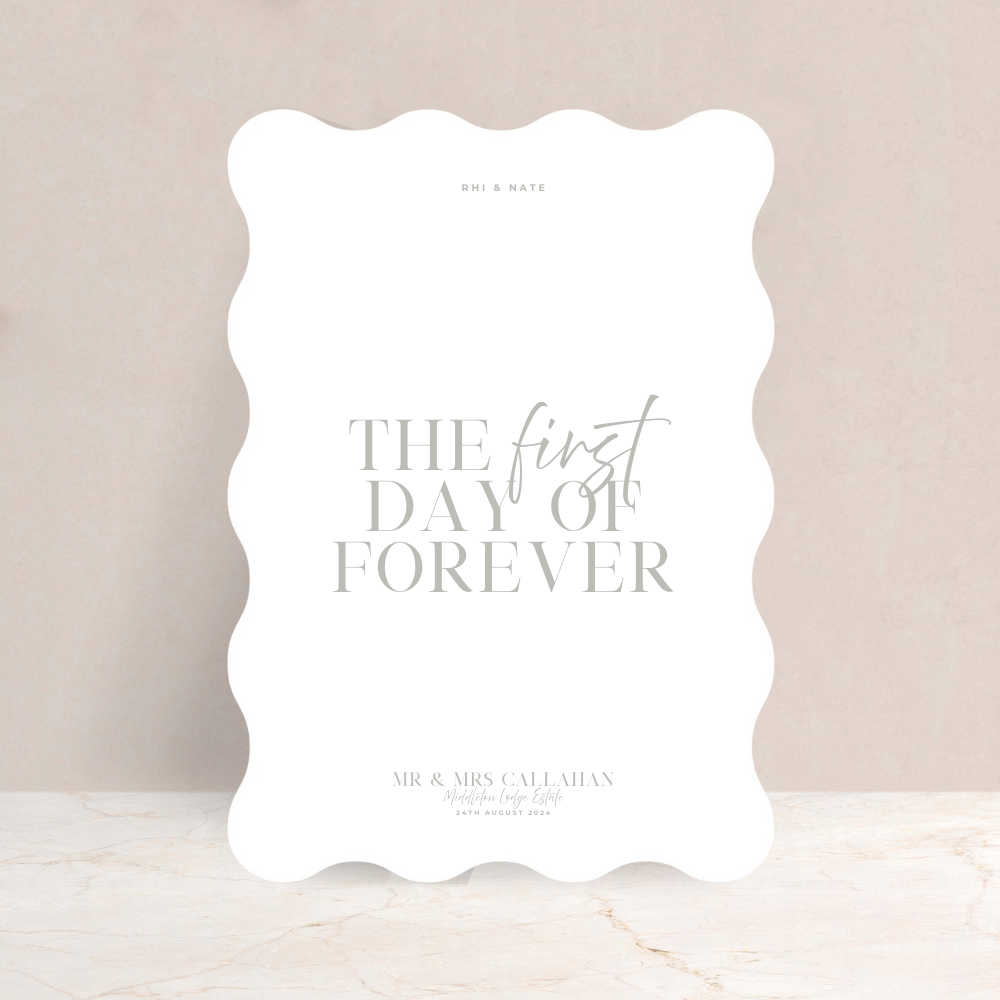 Rhi Wedding Sign - The Ivy Collection | Luxury Wedding Stationery