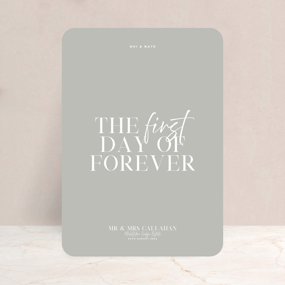 Rhi Wedding Sign - The Ivy Collection | Luxury Wedding Stationery
