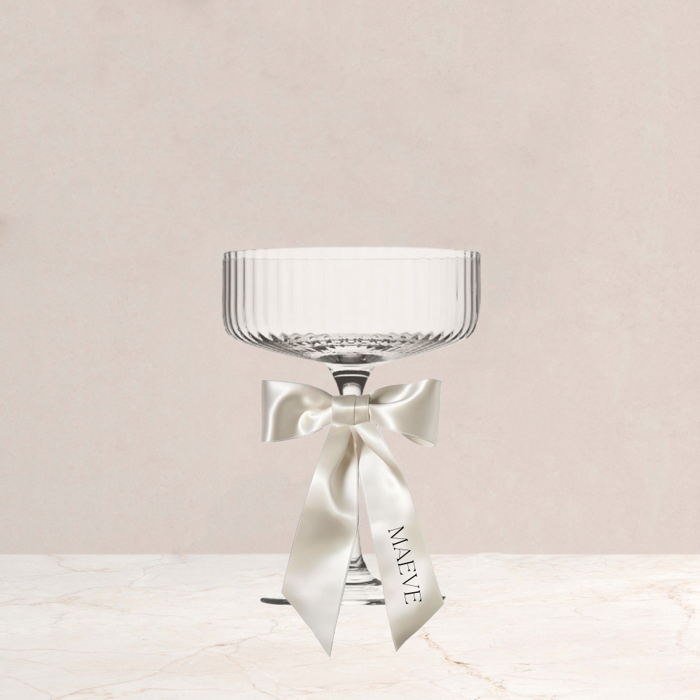 Maeve Wedding Personalised Ribbon Place Names - The Ivy Collection | Luxury Wedding Stationery