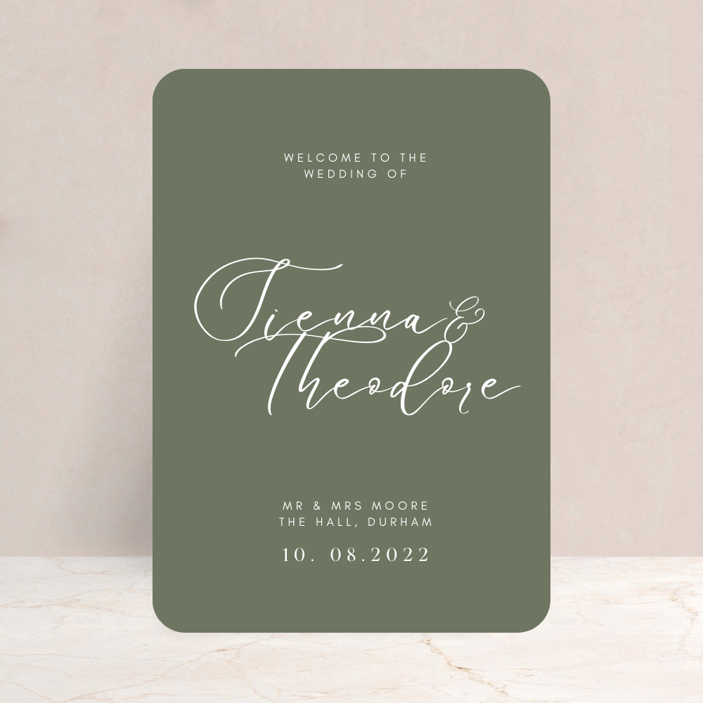 Sienna Wedding Welcome Sign