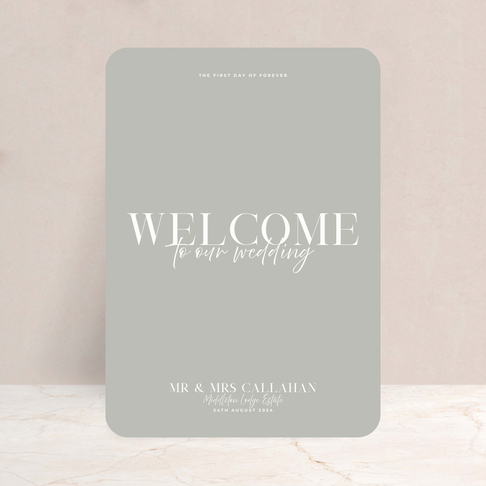 Rhi Wedding Welcome Sign - The Ivy Collection | Luxury Wedding Stationery