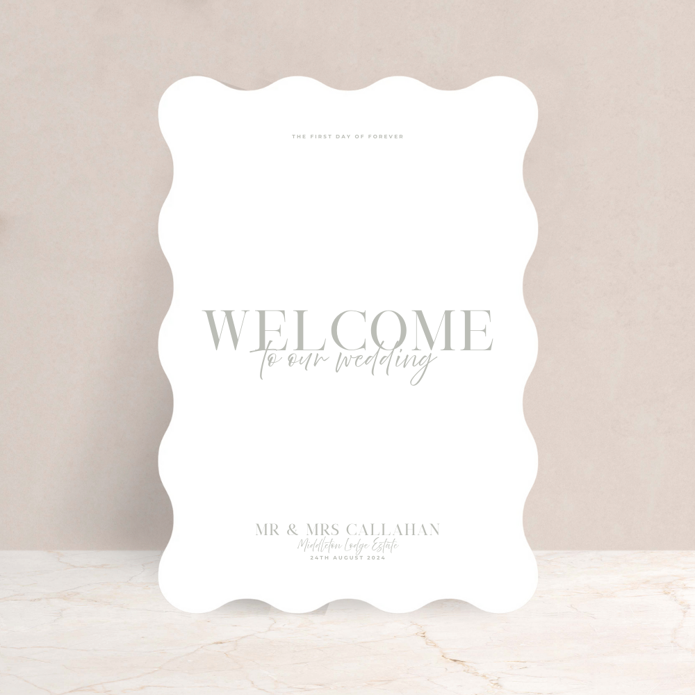 Rhi Wedding Welcome Sign - The Ivy Collection | Luxury Wedding Stationery
