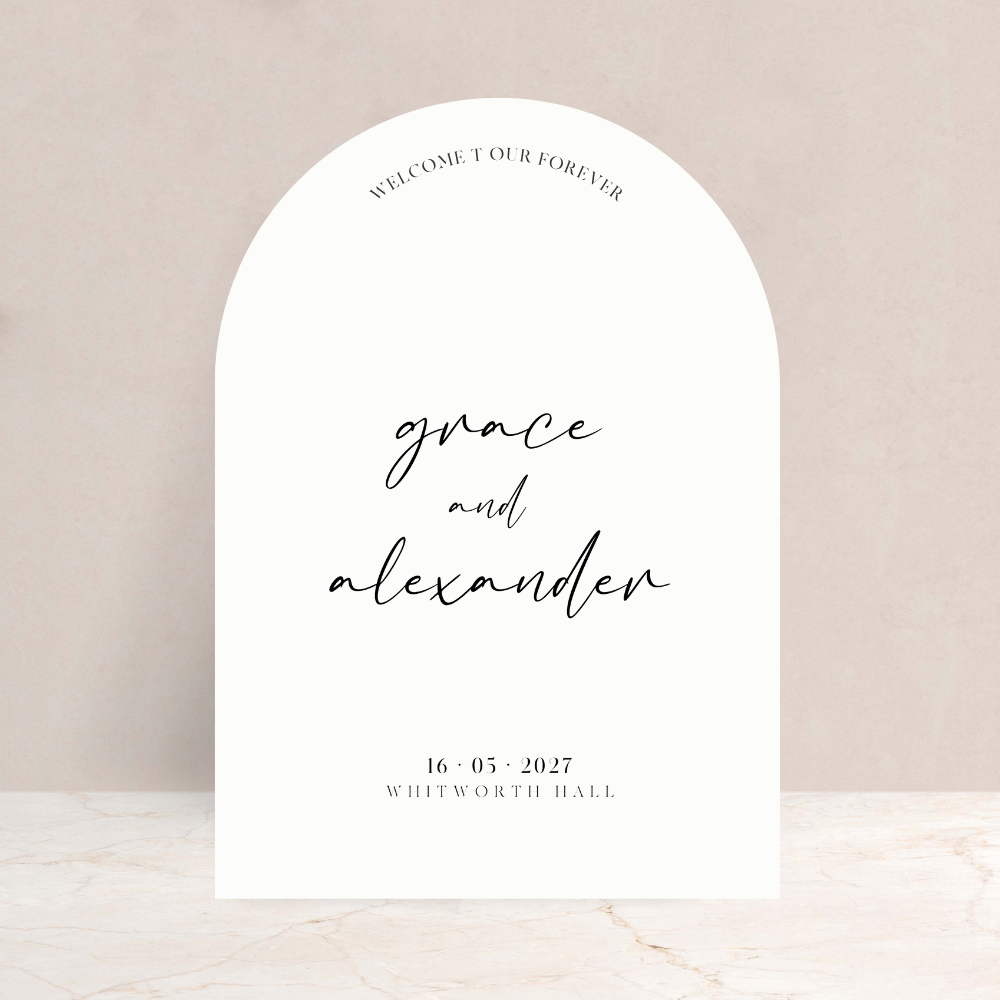 Grace Wedding Welcome Sign