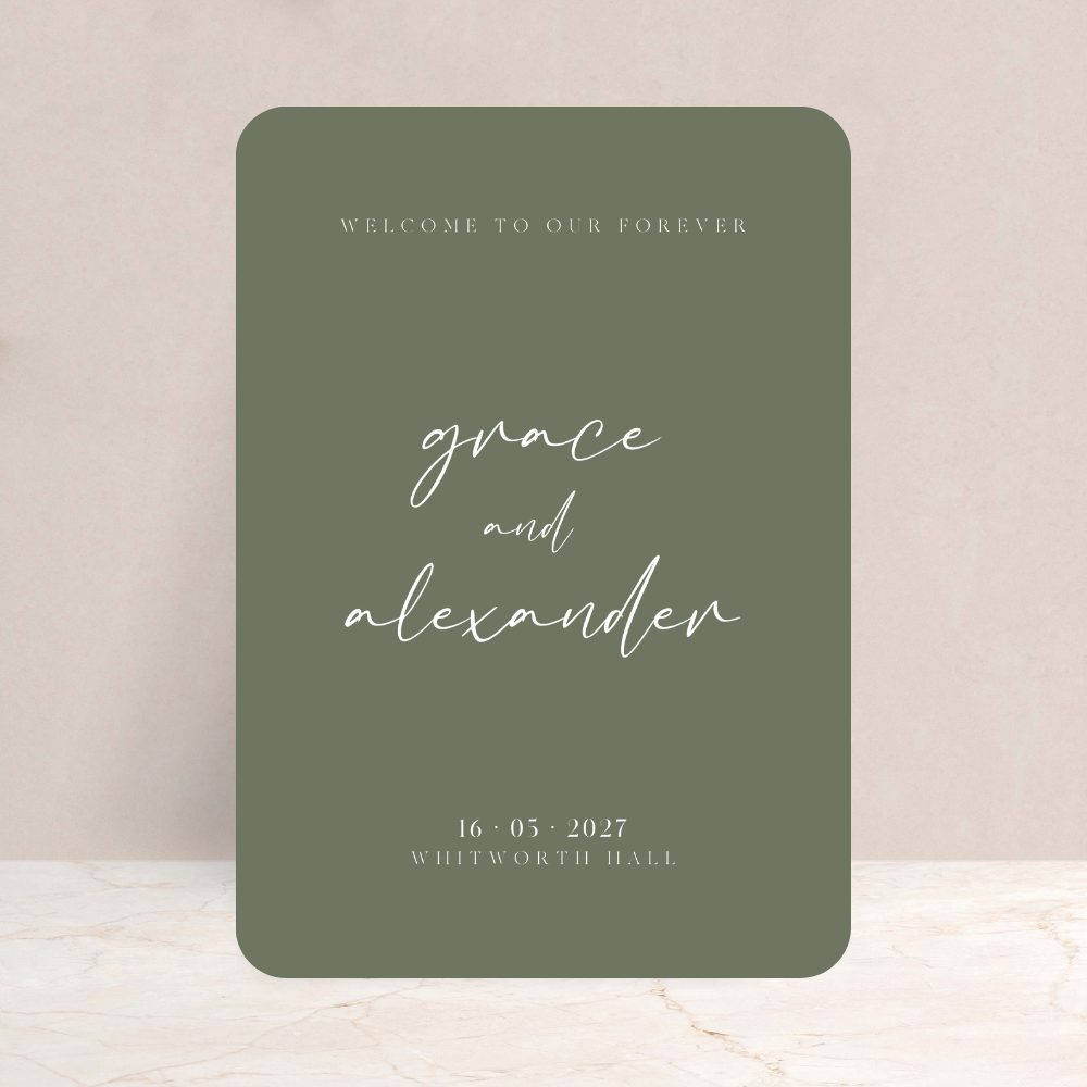 Grace Wedding Welcome Sign