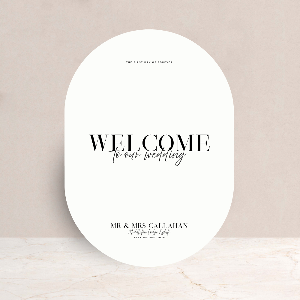 Rhi Wedding Welcome Sign - The Ivy Collection | Luxury Wedding Stationery