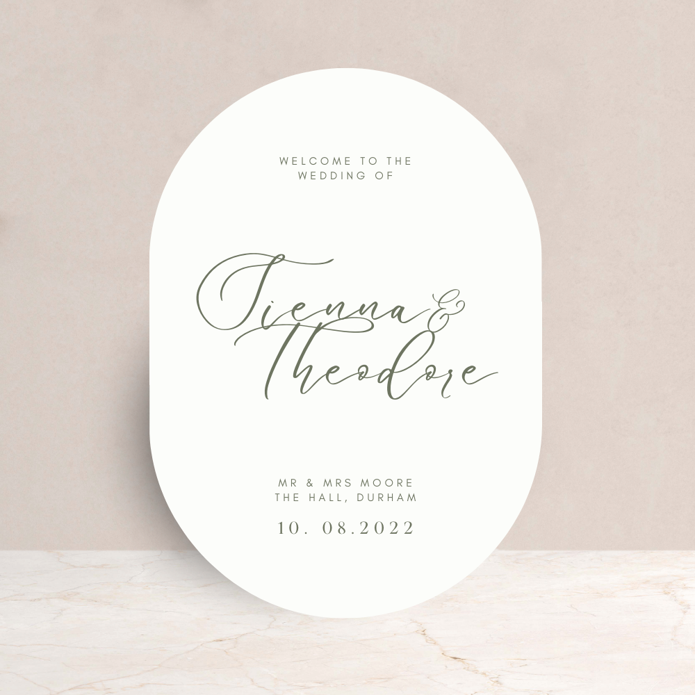 Sienna Wedding Welcome Sign