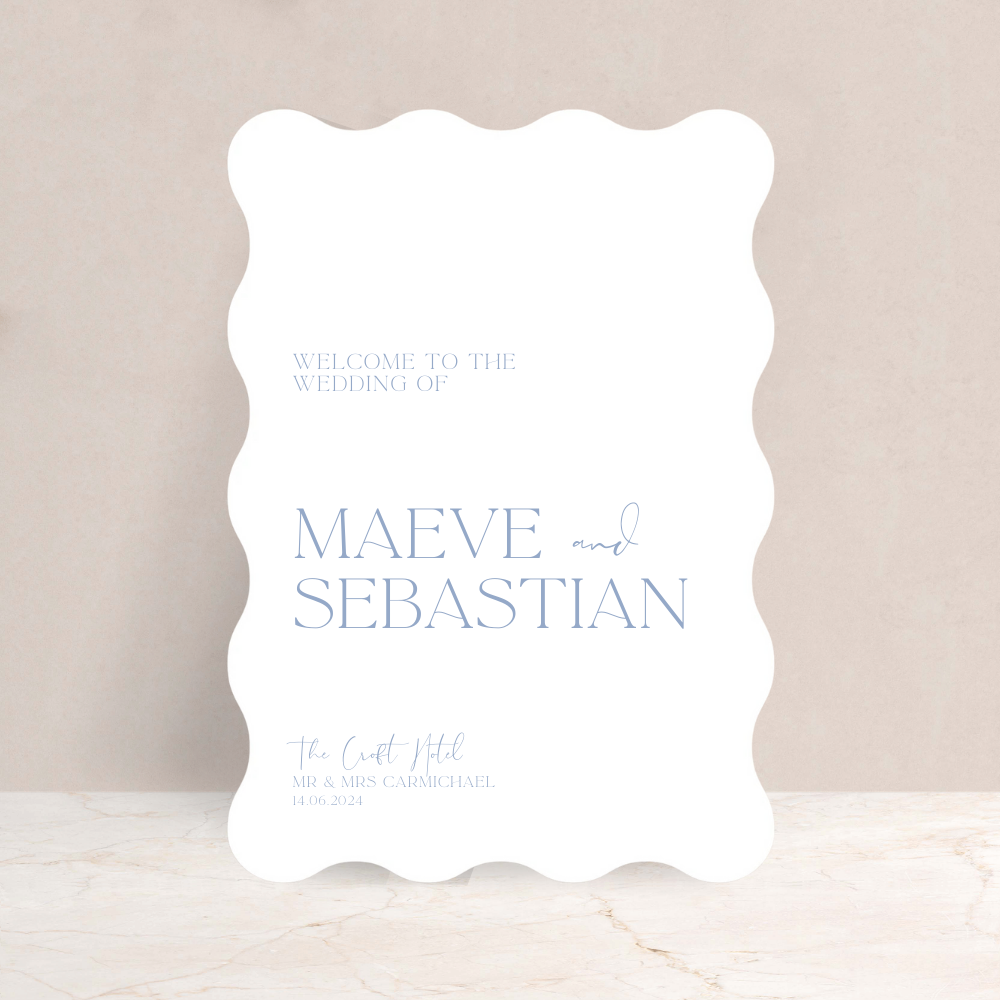 MAEVE Wedding Welcome Sign - The Ivy Collection | Luxury Wedding Stationery