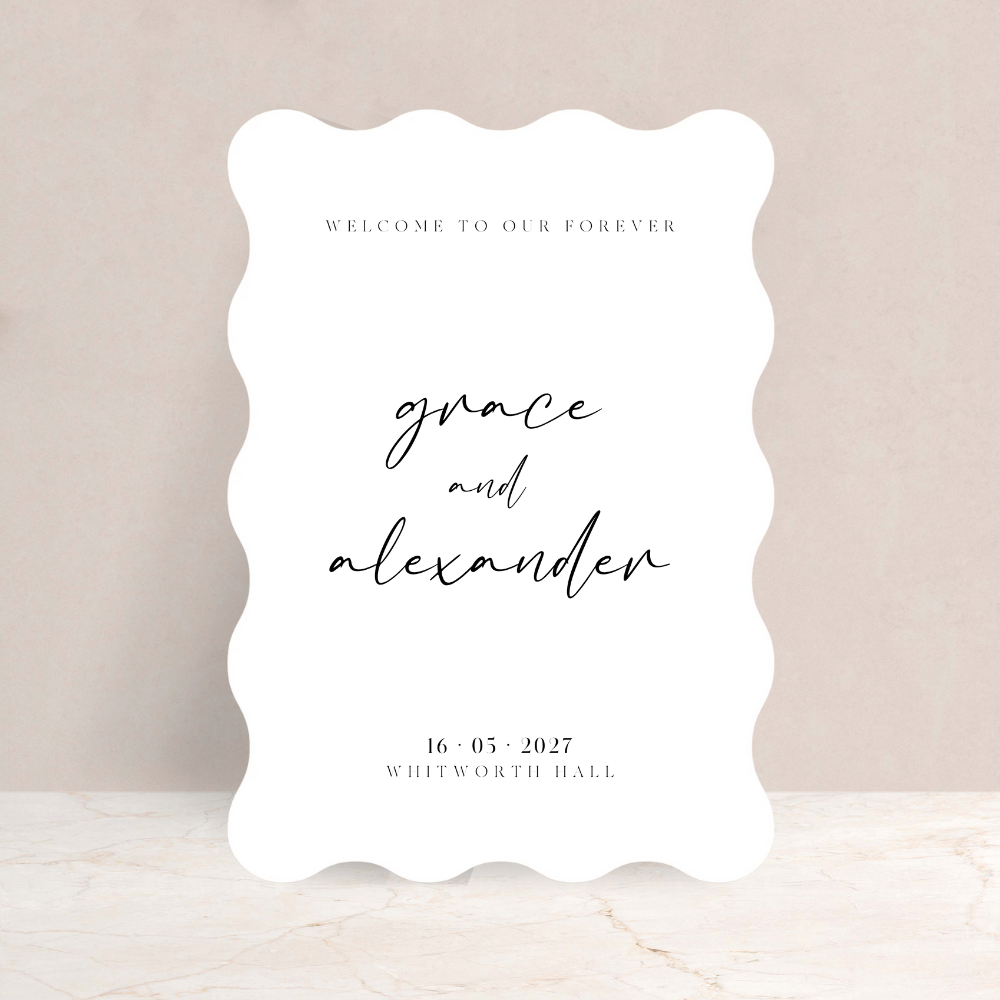 Grace Wedding Welcome Sign