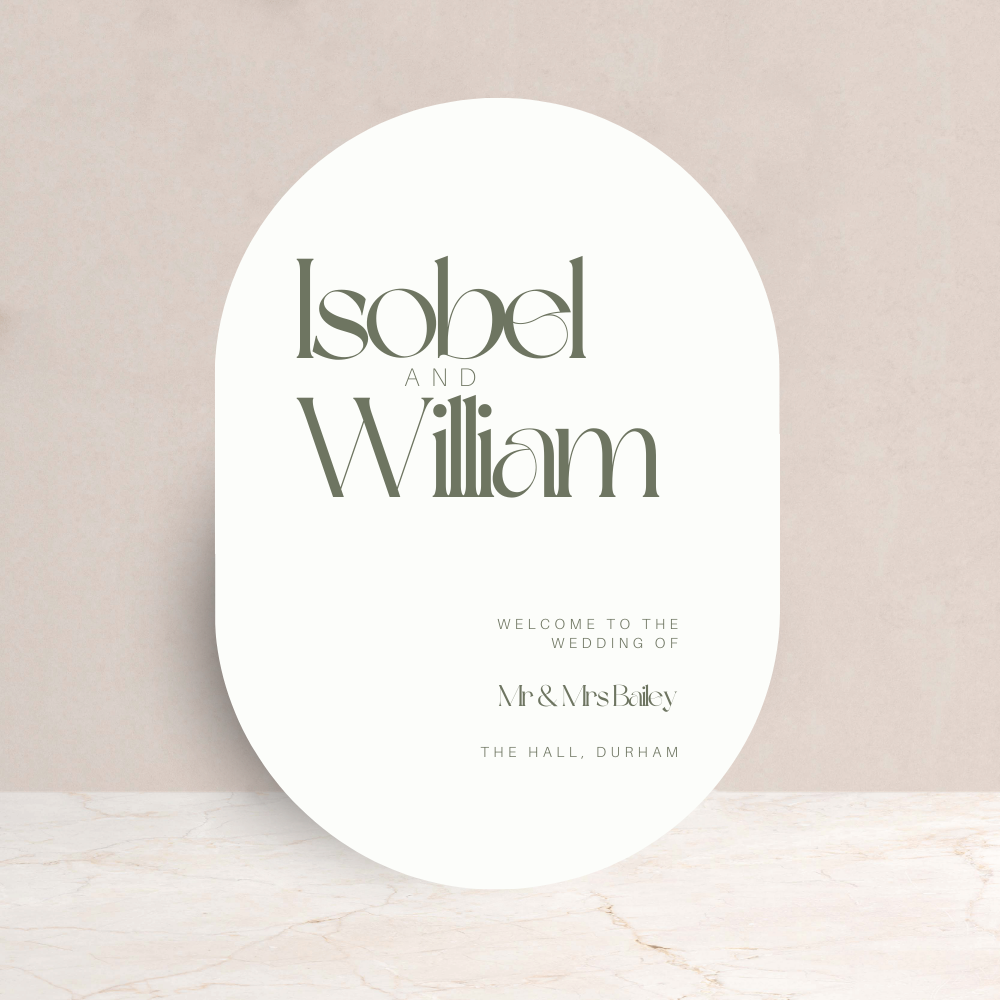 Isobel Wedding Welcome Sign