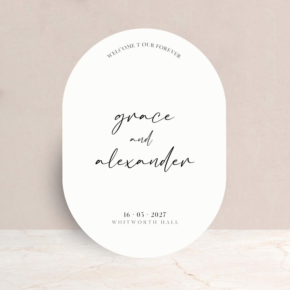 Grace Wedding Welcome Sign