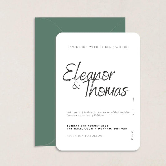 Eleanor Wedding Invitations - Wedding Invitations available at The Ivy Collection | Luxury Wedding Stationery